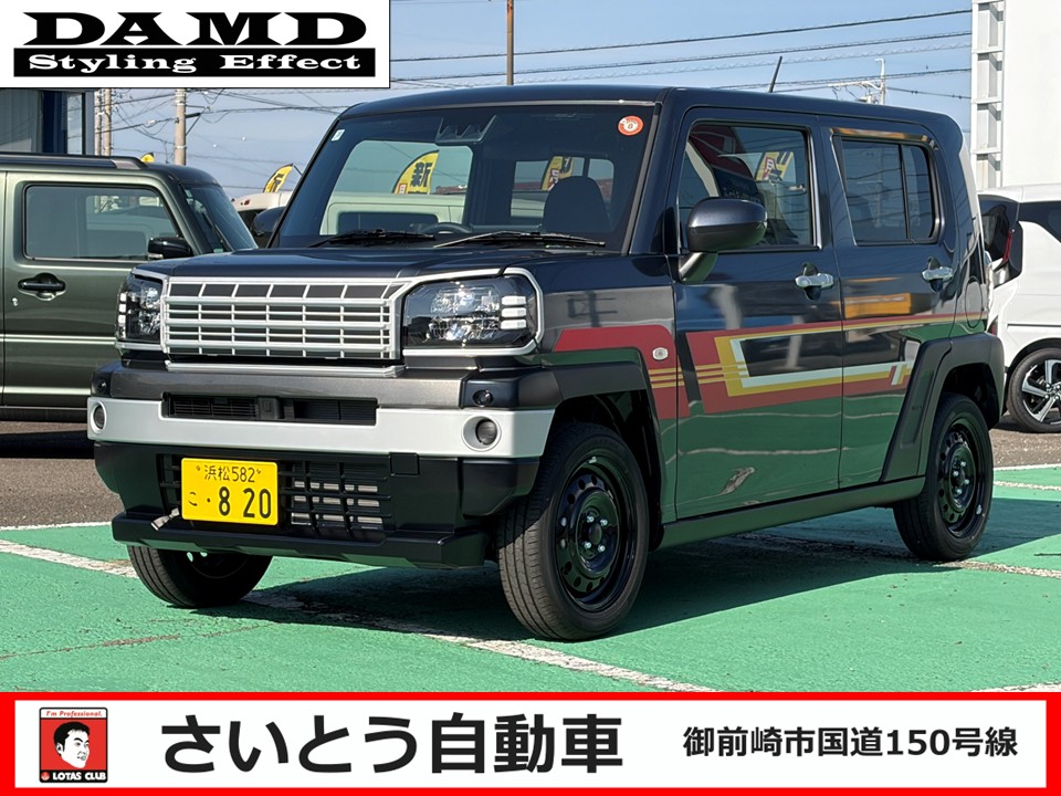 ダイハツタフトのダムド展示試乗車が入庫しました